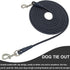 Tie Out Rope Dog Leash, 8-10-13-15-20-25-30-35-40-45-50FT Heavy Duty Nylon Check Cord for Medium Large Dogs Indoor/Outdoor Playing Camping Backyar...