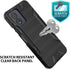 TJS Compatible for Boost Celero5G SC 2024 Case (SC Version Only), with Tempered Glass Screen Protector Magnetic Support Hybrid Shockproof Metallic...