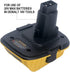 2-Packs DCA1820 18V to 20V Battery Adapter Replace for Dewalt 20V MAX Lithium Battery DCB200 DCB203 DCB204 DCB205 DCB206 for Dewalt 18Volts Tools ...