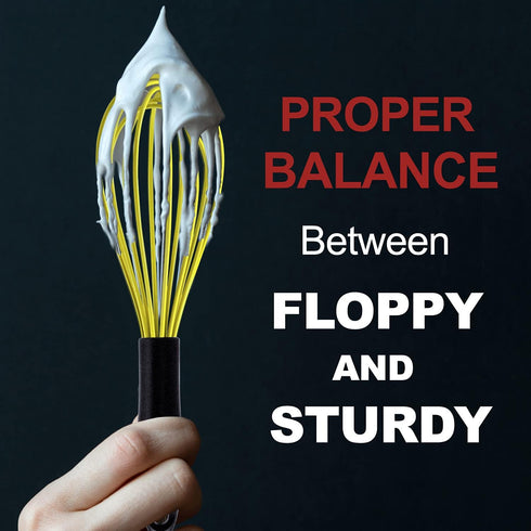 Anaeat Silicone Whisk, Thick Stainless Steel Wire Inner Heat Resistant - Kitchen Whisks for Non-Stick Cookware, Balloon Egg Beater for Whisking, B...
