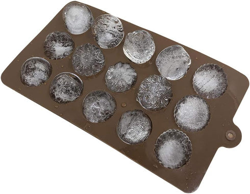 4 Pack Flower Shape Silicone Molds Chocolate Candy Mold, DanziX Silicone Mold for Wedding,Festival, Parties, DIY Enthusiasts-15 Cavity...