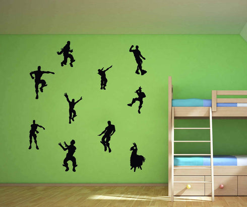 Video Game Wall Decal Wall Sticker Poster Floss Dancing Game Room Decor Peel & Stick Game Decal Baby Bedroom Home Decor Gaming Stickers (34.6" x 2...