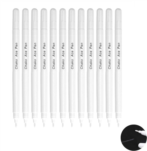 12PCS Water Erasable Fabric Marking Pen Disappearing Ink Fabric Marker Sewing Air Erasable Water Soluble Ink Pen for Embroidery Cross Stitch Handi...