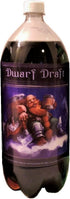 4 Soda Bottle Labels for Fantasy Themed Party. 7" x 6" Sticker Set Features an Orc, Dwarf, Elf, and Dragon....