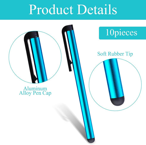 10 Pcs Touch Screen Stylus Pens, Tablet Pens for Tablets, High Precision Universal Stylus Touchscreen Stylus Mobile Phone Pen for All Universal To...
