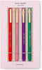 Kate Spade New York Felt Tip Pens, Black Ink Pen Set of 4, Fine Tip Pen for Note Taking, Write Away...