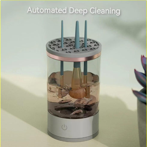 Electric Makeup Brush Cleaner, Makeup Brush Cleaning Machine, Makeup Brush Cleaner, Automatic Rotating Makeup Brush Cleaner For Various Makeup Bru...
