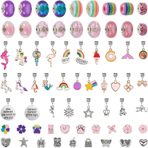 Sofier Charm Bracelet Making Kit Mermaid Gifts for Girls DIY Crafts for Girls Ages 8-12 Teen Girl Gift Ideas Kids Jewelry Making Birthday Christma...