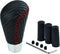 Car Gear Shifter Knob Leather Shift Lever Handle for Most Manual Automatic Vehicles (Red Stitches)...