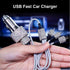 Bling Car Charger with USB Cable Set,Luxury Crystal Car Accessories Kits for Girls & Women,Rhinestone Dual USB Car Charger with Bling 3 in 1 Nylon...