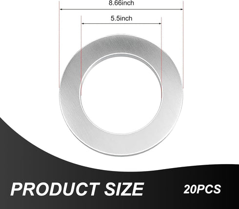 Pack-20 Oil Drain Plug Gasket, Washer Crush Seal, Automobile Replacement Accessories, Compatible with Honda 9410914000 (Silver)...