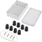 Clear Junction Box 263x182x60mm, ABS Plastic DIY Electrical Project Case with Clear Cover IP65 Waterproof Dustproof Enclosure Grey (10.4"x7.2"x2.4...