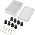 Clear Junction Box 263x182x60mm, ABS Plastic DIY Electrical Project Case with Clear Cover IP65 Waterproof Dustproof Enclosure Grey (10.4"x7.2"x2.4...