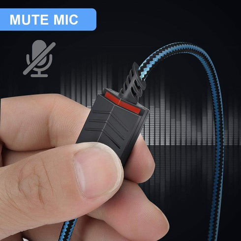Replacement Audio Cable Compatible with Astro A40 A40TR Gaming Headset, Inline Mute Wire and No Volume Control Cord(Blue)...