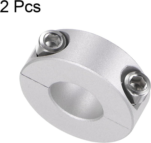 2pcs Double Split Shaft Collar for 16mm Shaft Set Screw Clamp-On Collars, 35mm OD, 12mm Width, for Stoppers, Position, Hold Timing Pulleys, Machin...
