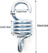 2PCS Hammock Spring Hardened Galvanized Steel Extension Spring Coil 600lb Support for Hanging Hammock Chairs...