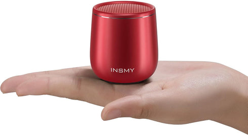 INSMY Small Bluetooth Speaker, Waterproof Mini Portable Wireless Speaker, Punchy Bass Rich Audio Stereo Pairing, Handheld Pocket Size, Built in Mi...