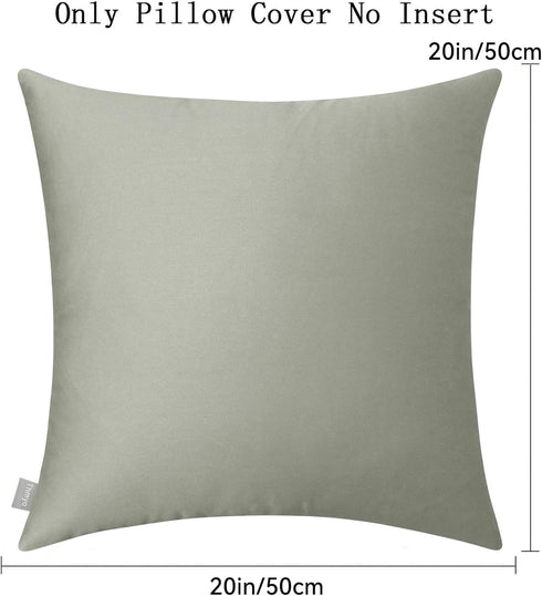 Thmyo 4-Pack 100% Cotton Comfortable Solid Decorative Throw Pillow Case Square Cushion Cover Pillowcase Sublimation Blank Pillow Covers DIY Throw ...