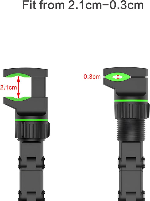 JacobsParts Rearview Mirror Phone Holder for Car, Rotatable and Retractable Phone Holder Mount for iPhone and Samsung - Universally Compatible wit...