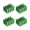 uxcell 11x20x14mm Green Aluminum Heatsink Self Adhesive Pad Cooler for Cooling 3D Printers 4Pcs...