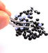 SS16 Black Hotfix Rhinestones Bulk, 1440 Pieces Hot Flat Back Crystals Rhinestones for Crafts Clothes Shoes DIY Supplies, 4MM...