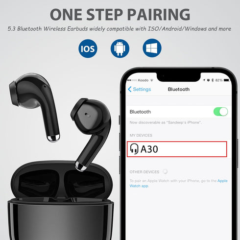 Wireless Earbuds for Samsung S24 Ultra S23 Fe S22+, 5.3 Bluetooth Earphones Noise Canceling Ear Buds with Mic HiFi Stereo Wireless Headphones for ...