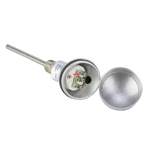 High Efficiency RTD PT100 Temperature Sensor Probe 1/2" NPT Thread Thermocouple Terminal Head for Temperature Controllers Industrial(Protection tu...