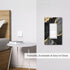 Black Gold Marble Single Gang Rocker Light Switch Plate Cover Decor Wall Plate Cover For Home Bedroom Kitchen Decorative 4.4 * 2.7 Inches Standard...