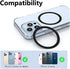 Mag Safe Ring 360 6Pack,Mag Safe Sticker for Mag Safe Magnet,Universal Magnetic Conversion Kit for iPhone 14/13/12/11/X Series, Galaxy S23/S22/S21...
