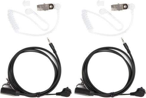 Walkie Talkie Headset for Cobra 1 Pin Acoustic Tube Earpiece with Mic Headsets with PTT Compatible with Cobra Talkabout CXT195 CX112 ACXT1035r ACX...