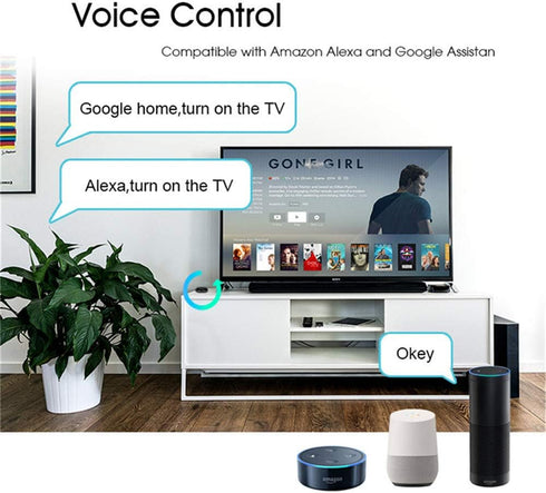 MOES WiFi Smart IR Remote Controller Smart Home Infrared Universal Remote Blaster,One for All Control AC TV DVD CD AUD SAT etc,Compatible with Ale...