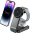 3 in 1 Magnetic Wireless Travel Foldable Charging Station?Mag-Safe Charger Portable Stand, Compatible with 15/14/13/12 Series | Apple Watch | Airp...