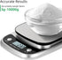 Digital Food Scale, 22 lbs/10kg Multifunction Kitchen Scale with Large Back-lit LCD Display and Tare Function for Cooking Baking Diets...