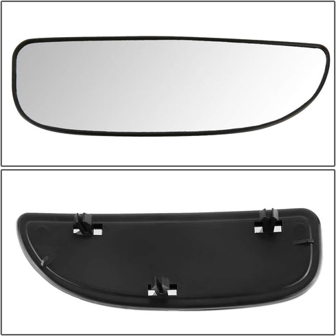DNA Motoring OEM-MG-0170 F81Z17K707CA OE Style Right Side Lower Towing Mirror Glass Compatible with 02-14 E150-E450 / 02-06 Econoline / 00-05 Excu...