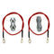 Polywire to Energizer Connector with 2 Pieces Wire and Wire clamp for Electric Fence Connection...