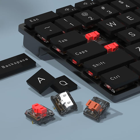 Kailh 1350 Chocolate Red Low Profile Mechanical Keyboard Switches,Linear RGB/SMD Switch(36pcs,Choc Red)...