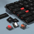 Kailh 1350 Chocolate Red Low Profile Mechanical Keyboard Switches,Linear RGB/SMD Switch(36pcs,Choc Red)...