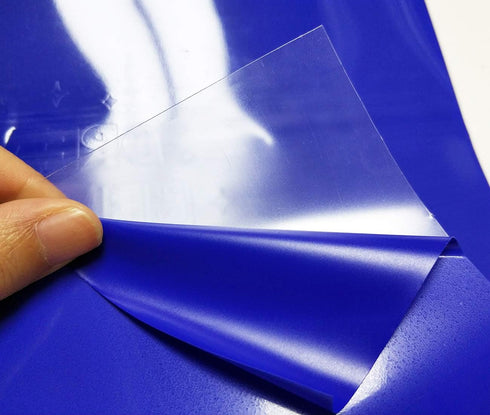 guangyintong Blue Heat Transfer Vinyl HTV Rolls, 12" x 8ft Blue Iron on Vinyl for T-Shirts Glossy Surface Blue HTV Vinyl for All Cutter Machines E...
