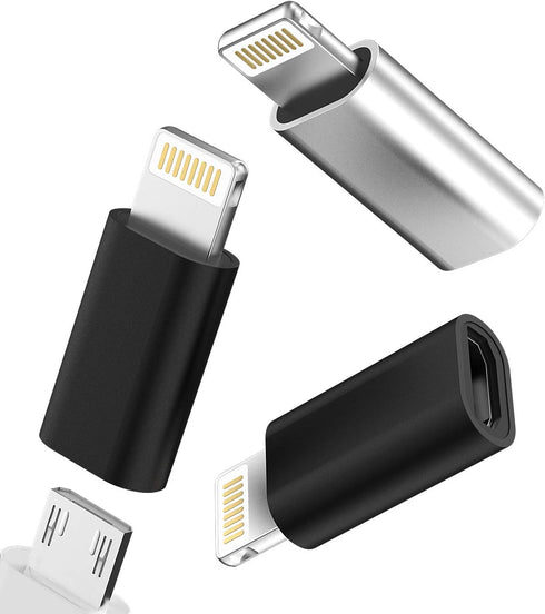 Micro USB to Lightning Adapter,Lightning Male to Microusb Female Adapter for Apple iPhone 5s 6 6s 7 8 Plus se2 x xr xs 11 12 Mini max pro Ipad air...