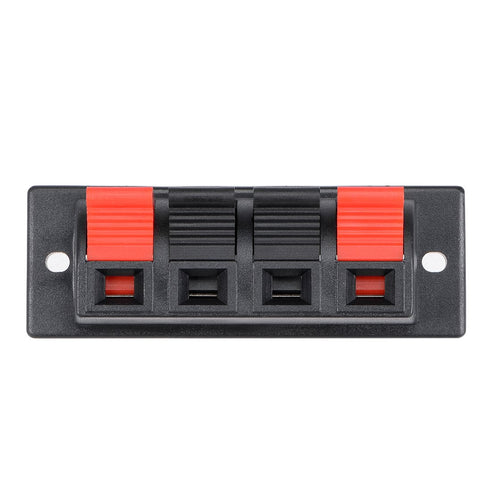 uxcell® 3pcs 4 Way Jack Socket Spring Push Release Connector Speaker Terminal Strip Block...