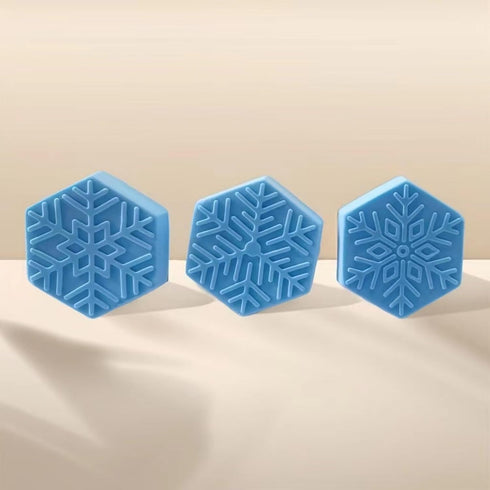 Hexagon Snowflakes Silicone Baking and Candy Mold with Scraper - Snowflake Molds Silicone for Gummies,Chocolates, Ice Cubes and Homemade Treats...