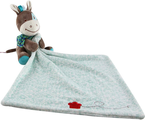 LETTON Toys Horse Snuggler,Baby Blankie Plushy Security Blanket(Green)...