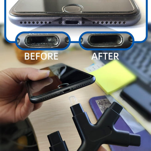 iPhone Cleaning Kit,iPhone Charging Port Cleaning Tool,Restore Tool for iPad Pro Watch Cell Phone Charging Port......
