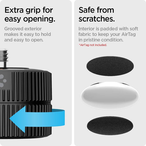 Spigen Camera Adapter Mount Designed for AirTag Compatible with Nikon DSLR/Canon DSLR/GoPro/GoPro Hero 8/GoPro Hero 9/GoPro Hero 10/GoPro Hero 11/...