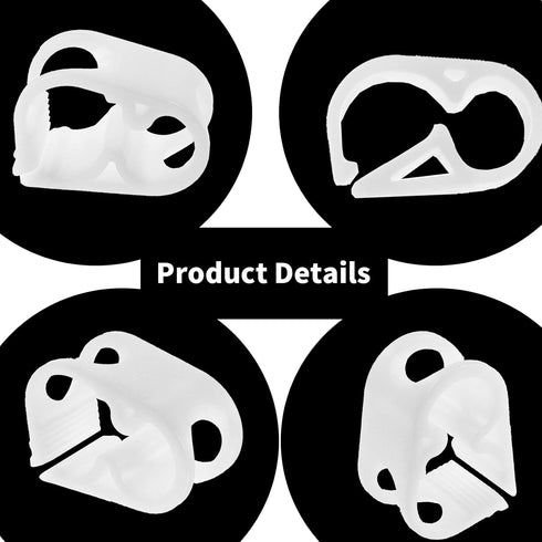 5PCS Plastic Tubing Clamps Adjustable Tube Clamp, 3/16"-5/16" Tube OD Shut Off Hose Clamp Water Flow Control Tube Clip Pipe for Control Wine Beer ...