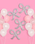 xo, Fetti Party Decorations Pink Latex + Iridescent Foil Bow Balloons - 20 pk | Bachelorette Decorations, Bow Birthday Party, Bridal Engagement De...