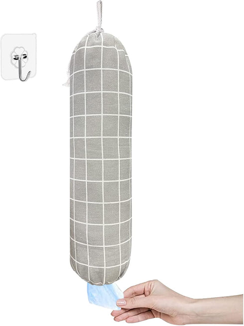 SYIPO Plastic Bag Holder, Wall Mount Organizer, Shopping Bags Carrier, Washable Large Grocery Storage Dispenser for Home Kitchen Travelling, Free ...