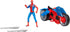 Marvel Spider-Man Web Blast Cycle, 4-Inch Action Figure with Vehicle and 2 Web Projectiles, Kids Playset for Ages 4 and Up...