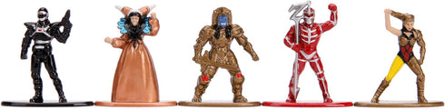 Jada Toys Power Rangers 1.65" Die-cast Metal Collectible Figures 20-Pack, Toys for Kids and Adults, Silver...