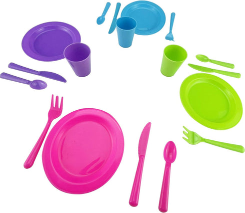 Kids Super Durable Kitchen Toys Set, Pretend Play Children's Dish Toy, Wash and Dry Tableware Dish Rack with Drainer (Great Gift for Kids) (27 Pie...